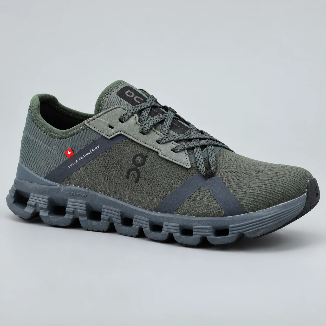 On Cloud X 4 AD - Olive/Grey - Image 2