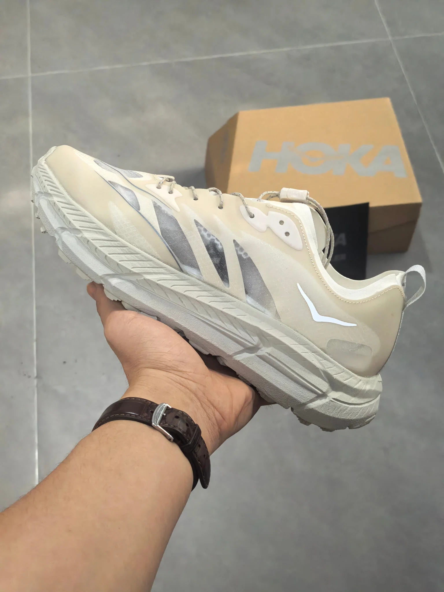 Hoka Mafate Speed 2 - Desert Cream - Image 3