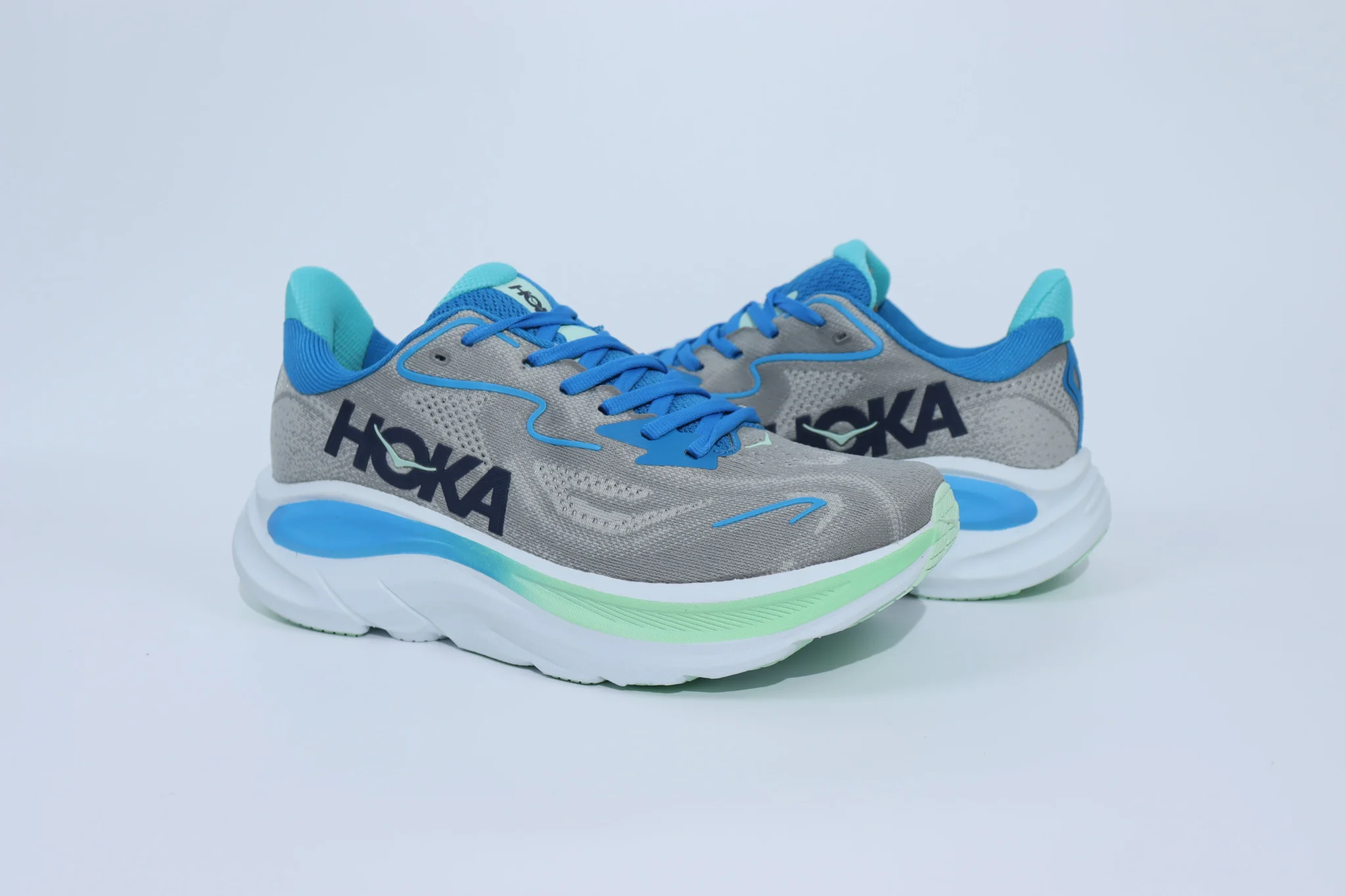 Hoka Clifton 10 - Grey Mint - Image 6