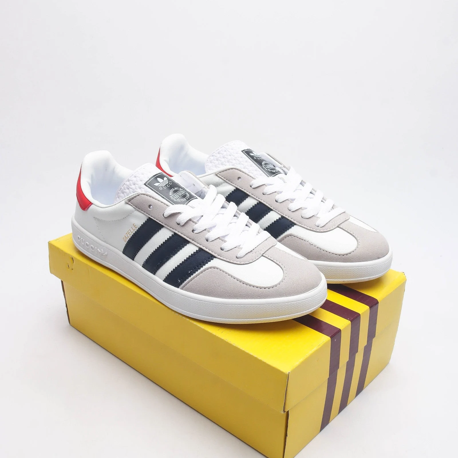 Adidas Gazelle - White/Navy - Image 7