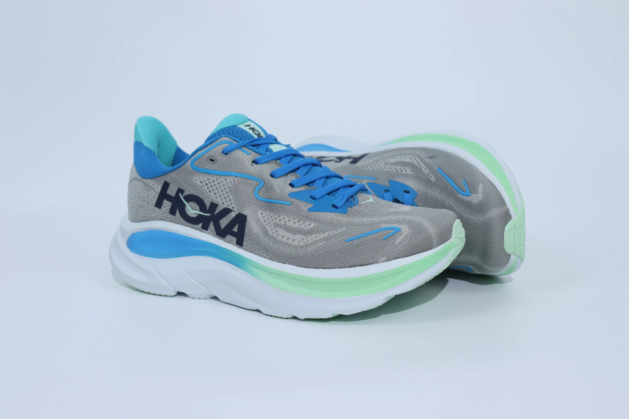 Hoka Clifton 10 - Grey Mint - Image 8