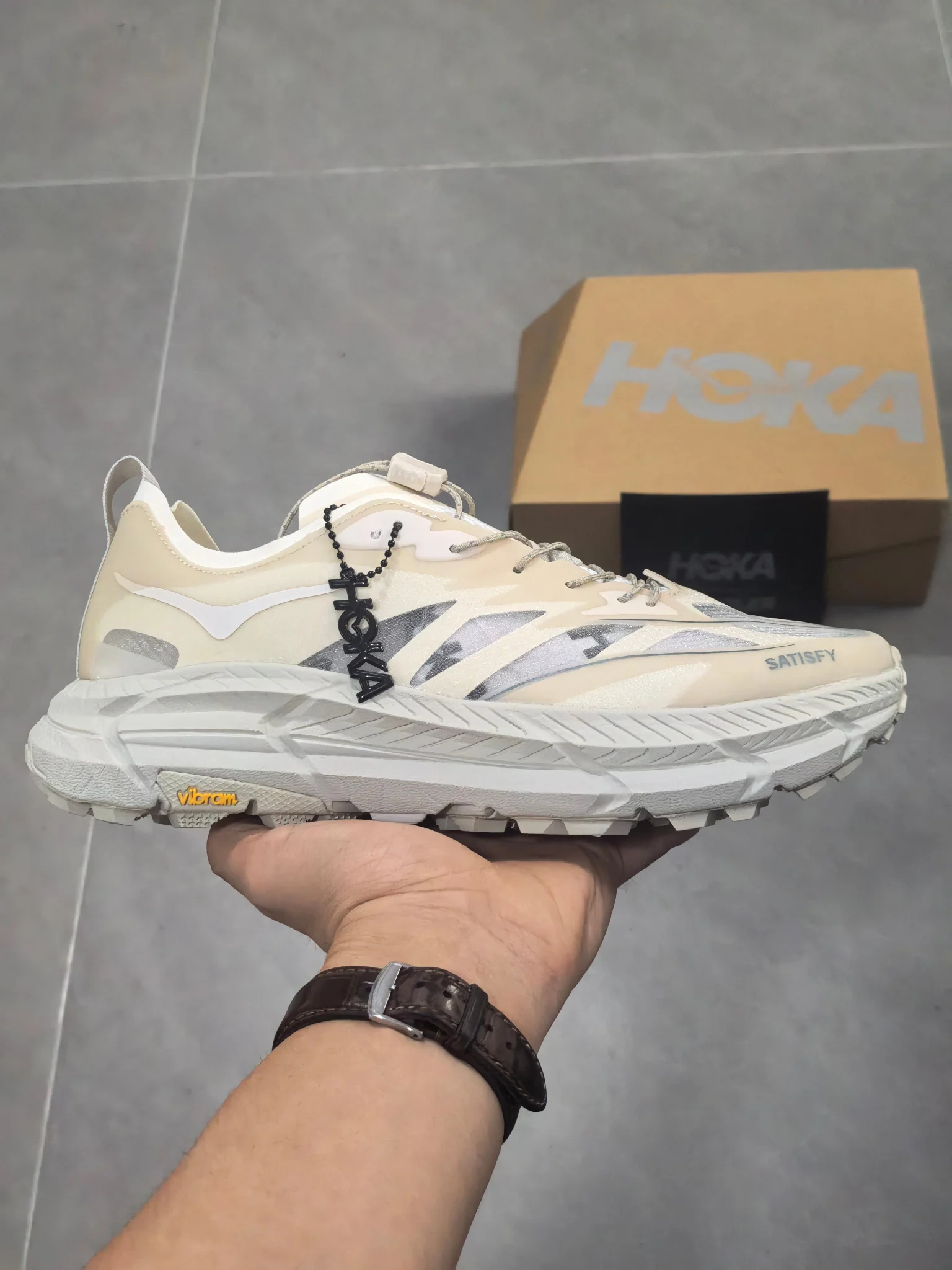 Hoka Mafate Speed 2 - Desert Cream - Image 2