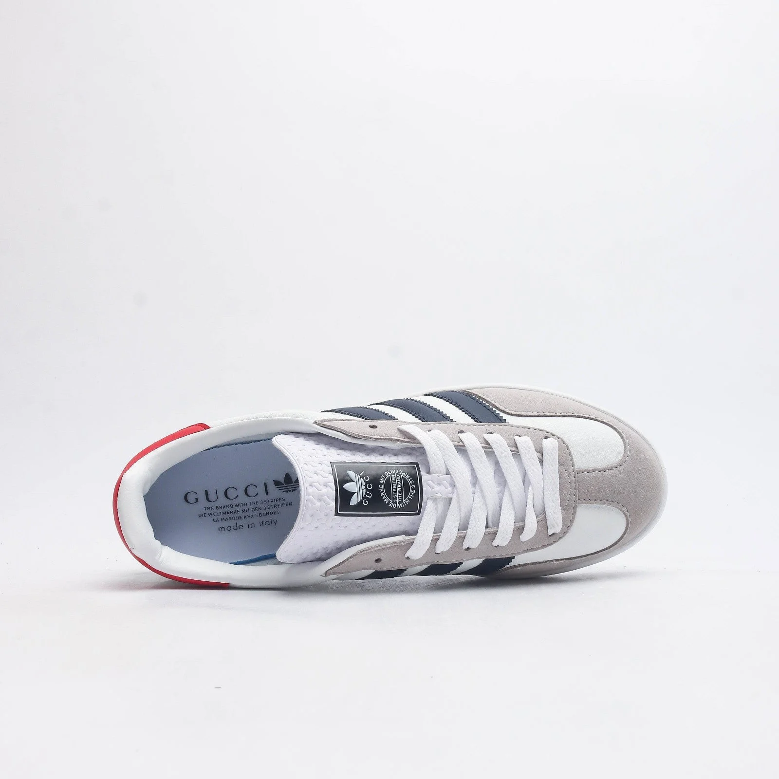 Adidas Gazelle - White/Navy - Image 9