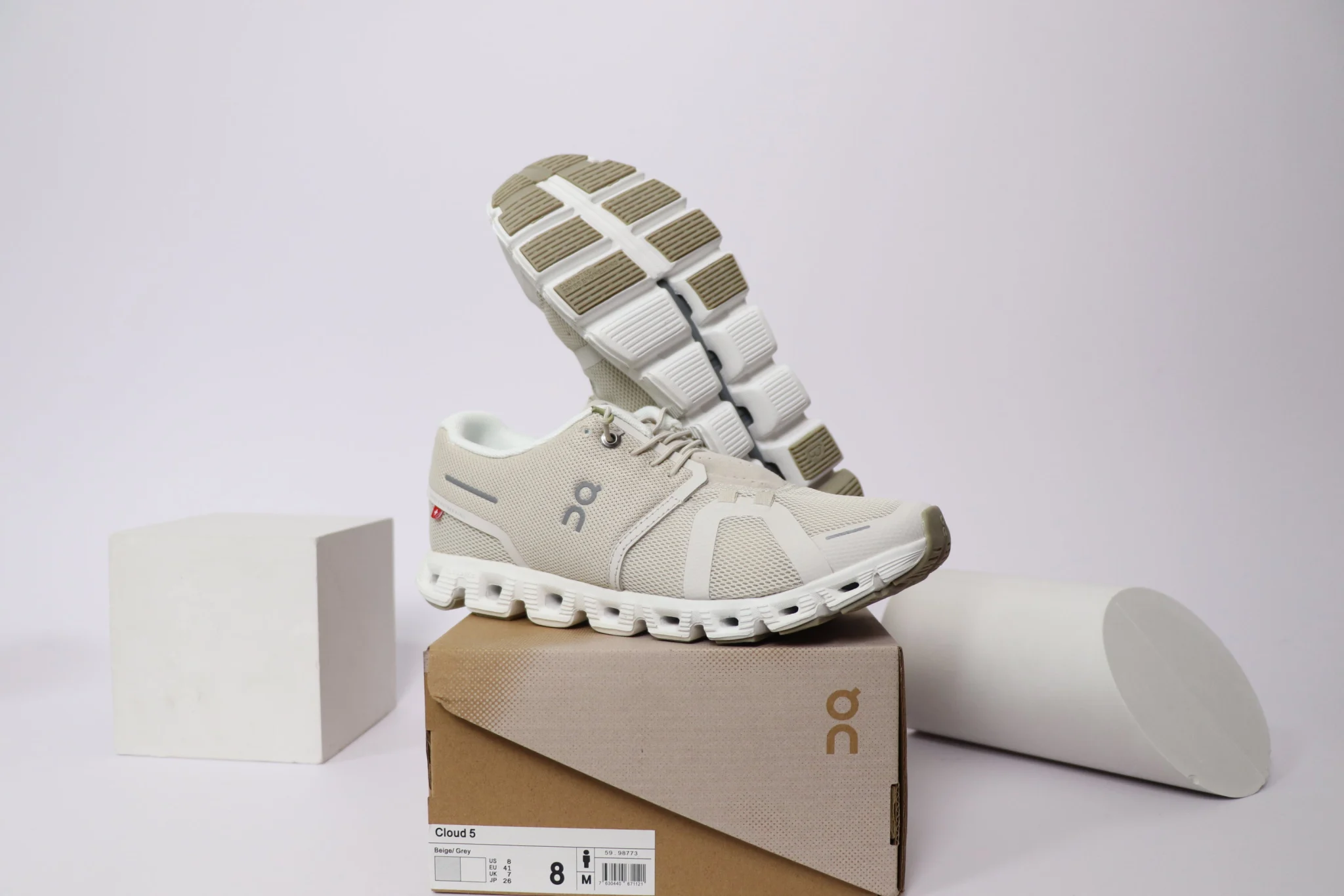 On Cloud 5 - Beige - Image 6