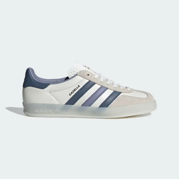 Adidas Gazelle Indoor - White/Blue Fade Stripes